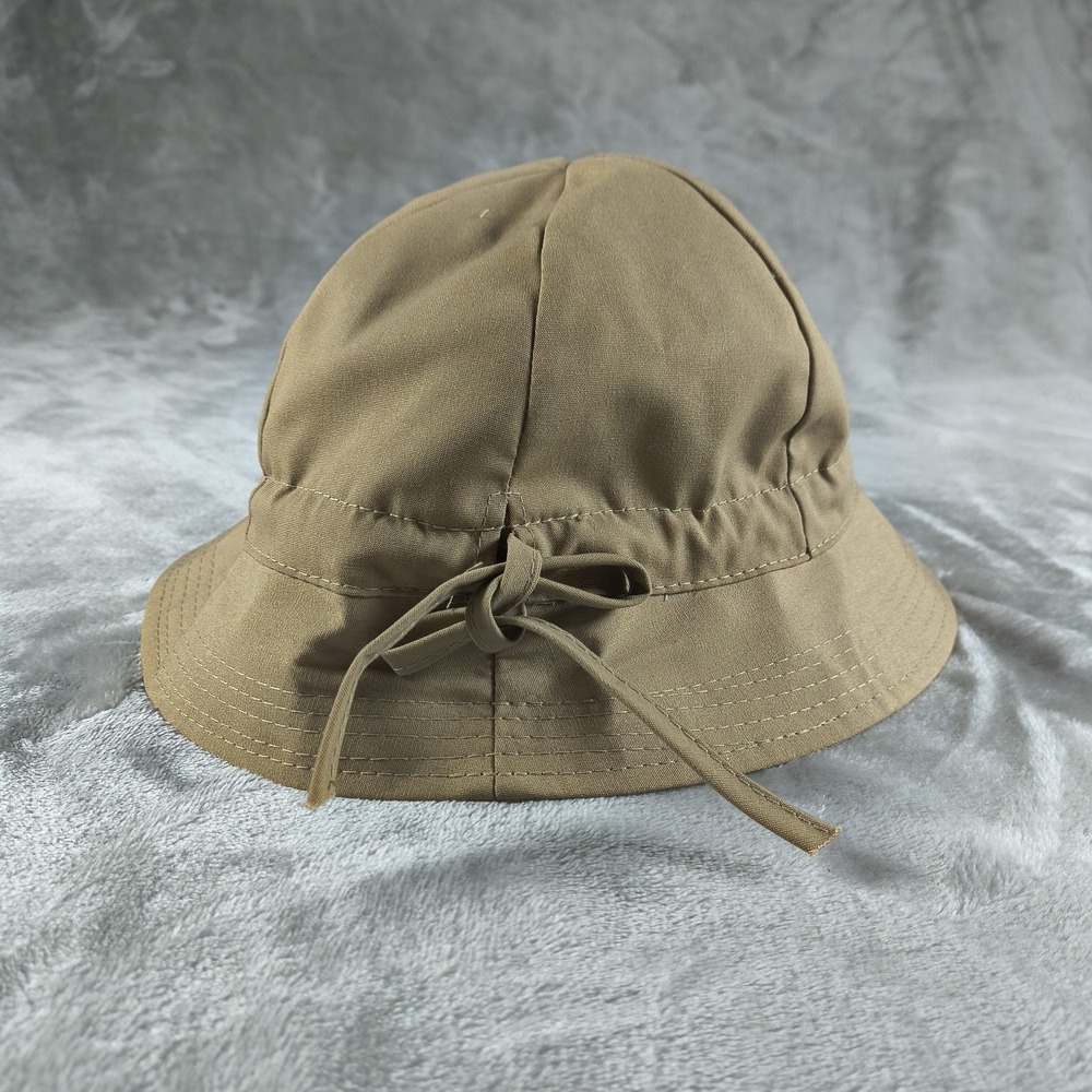 Vintage London Fog Bucket Hat Adjustable Brown Beige Water Repellent Wide Brim